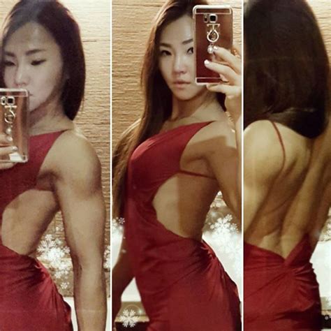 sexy female abs south korean fitness diva kim ju mi