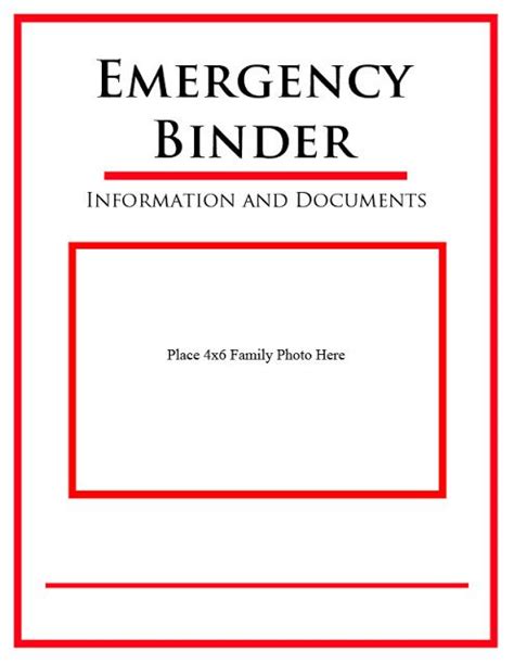 printables   emergency binder project simple home emergency