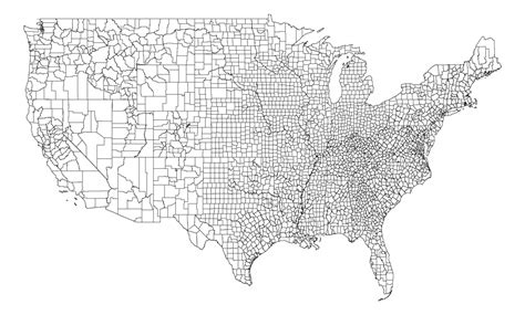 blank  county map printable  maps