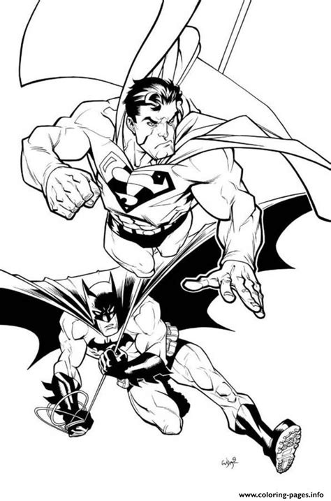 superman  batman coloring pagef coloring pages printable