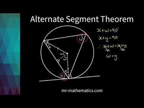 alternate segment theorem youtube