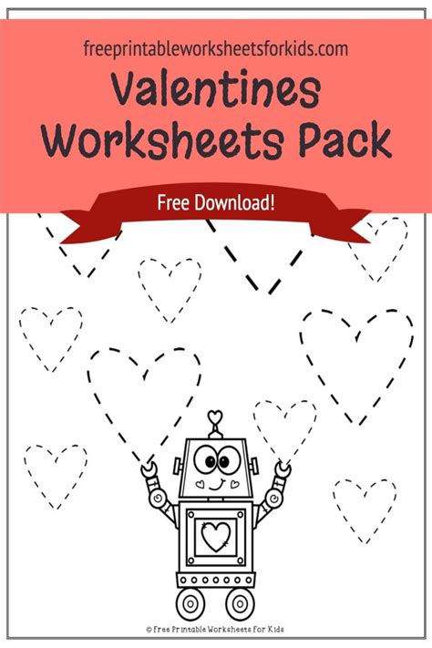 valentines worksheets pack   kids worksheets printables