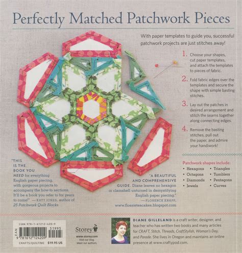 points patchwork book etsy   english paper piecing paper
