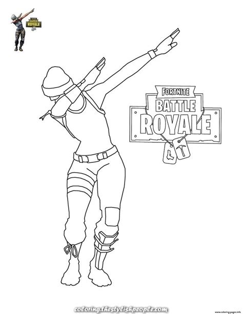legendary print fortnite dab coloring pages dance coloring pages