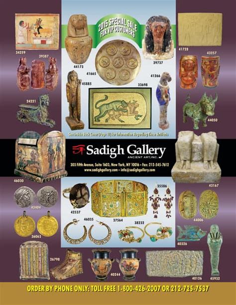 Sadigh Gallery Ancient Art Vip Sale 2015