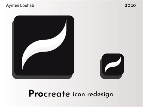 procreate icon redesign  louhab aymen  dribbble