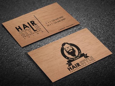 wooden business card woodworking
