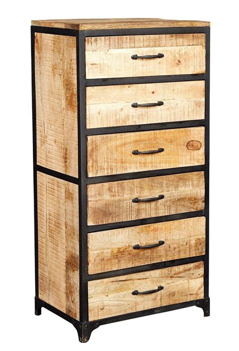 instrument brick tall chest  drawers reclaimed wood