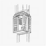 Elevator Elevators Dent sketch template