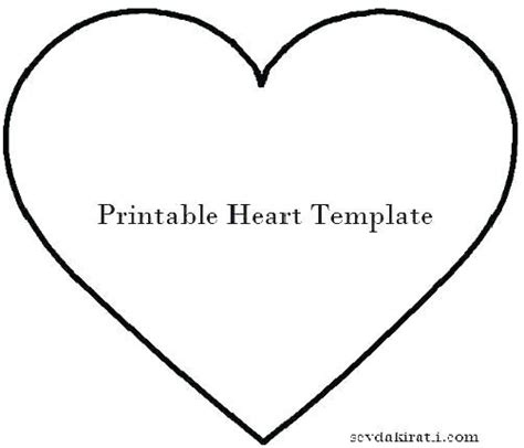 printable heart template fresh  templates shaped box strumming