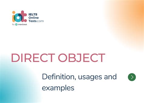 direct object ielts  tests