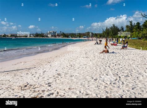 Brownes Beach On The South Coast Of Barbados Editorial Use Only Stock