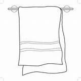 Towel sketch template