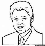 Clinton Presidents sketch template
