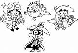Fairly Magicos Padrinos Wanda Cosmo Poof Oddparents Magiques Mes Timmy Parrains Odd Padrinhos Colorat Parrain Obey Turner Mágicos Morningkids Coloriages sketch template