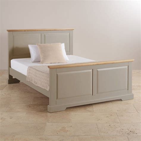 natural solid oak grey paint beds king size bed st