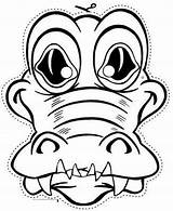Caretas Cocodrilo Mascaras Alligator Selva Mascara Infantiles Enfants Occuper Colouring Recortables Masque Bladzijden Masker Maskers Dinosaurus Kleurboek Recursos Masques Colorier sketch template