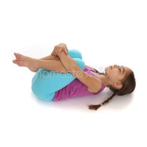 wind relieving pose kids yoga poses yoga  classrooms namaste kid