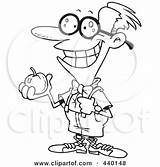Holding Apple Boy Cartoon Nerdy Outline Toonaday Illustration Royalty Rf Clip Clipart Man Worm 2021 sketch template