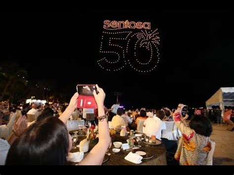 sentosa golden jubilee dinner drone show youtube