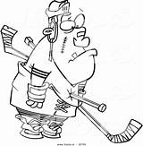 Hockey Cartoon Player Rink Drawing Coloring Getdrawings Pages Penalty Ice sketch template