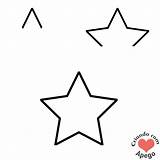 Estrela Desenhar Desenhos Estrelas Fofos Faceis Molde Bonito Criandocomapego Fáceis sketch template
