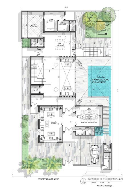 architectural plane villa design planta de moradia planta baixa