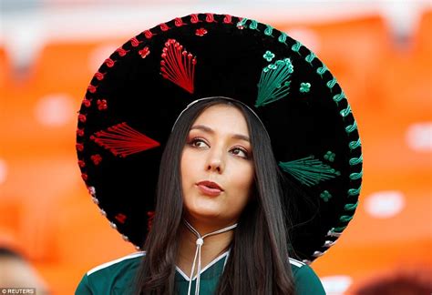 Mexican Fans Show Off Some Extreme Headwear At World Cup In Russia