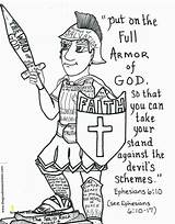 God Armor Coloring Pages Ephesians Printable Bible Shiva Lord Pillars Six Character Kjv Kids Armour Sheets Adults School Sunday Crafts sketch template