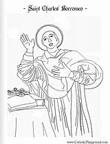 Saint Borromeo Cecilia November sketch template
