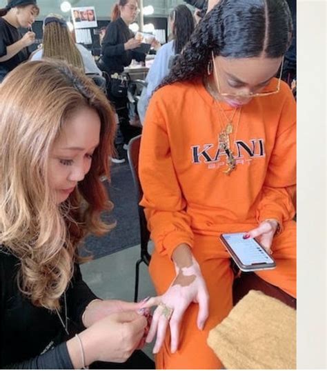 yukie natori nail art held     york fashion week