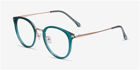 Hollie Round Teal Glasses For Women Eyebuydirect