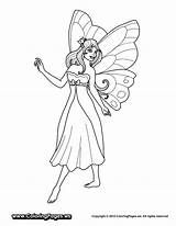 Coloring Fairy Pages Princess Anime Oloring Ages Print sketch template