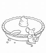 Coloring Pages Thanksgiving Preschool Pie sketch template