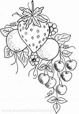 Bordar Fruit Embroidery Pintura Fruta Adults Euamobiscuit Sewing Bordados Mandala Schablonen Strawberries Legumes Stamps Diseños Riscos Bocetos Zeichnen Druckvorlagen Ostern sketch template