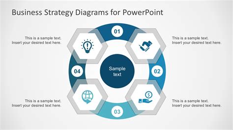 business strategy diagram powerpoint slidemodel