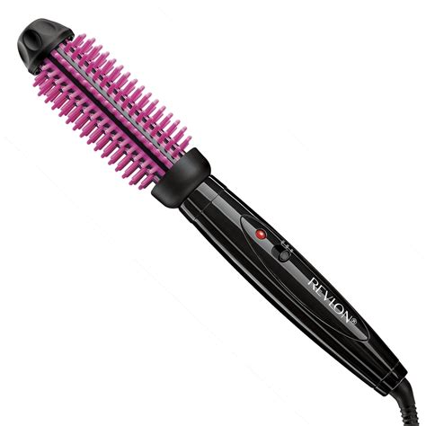 revlon pro collection silicone  heated hot hair brush black  pink
