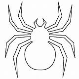 Spider Halloween Coloring Drawing Pages Outline Printable Template Spiders Step Cartoon Clipart Print Sheets Colouring Red Scary Back Big Ages sketch template