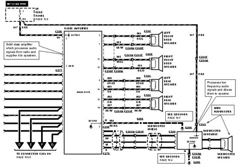 ford factory amp wiring diagrams qa  model numbers  aa