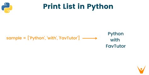 how to print a list in python favtutor