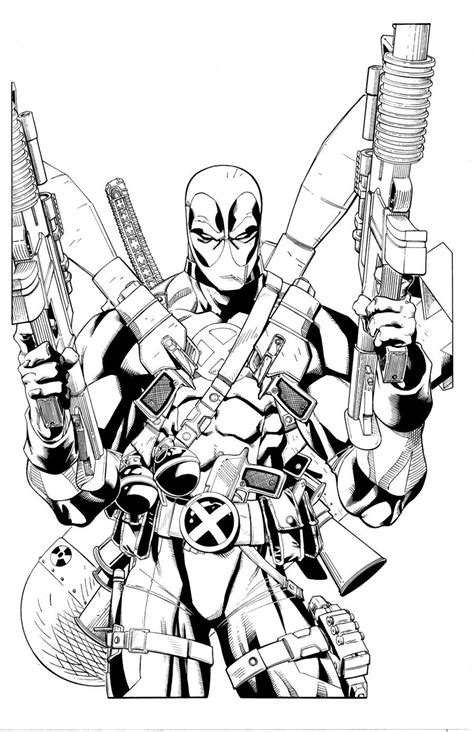 deadpool coloring book  coloring books pages