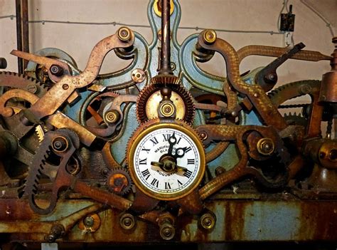 wall mounted mechanical  clock clock bell clockwork  gears  clock tower pxfuel