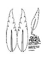 Quill Pencil Crayola Coloring sketch template