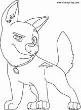 Bolt Volt Dog Chien Colouring Ancenscp Outros sketch template