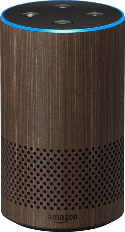 buy amazon echo  gen smart speaker  alexa dark wood walnut bw
