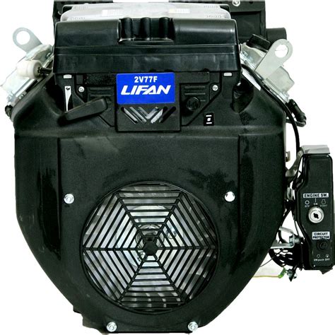 lifan     hp  twin electric start keyway shaft gas engine   amp charging system