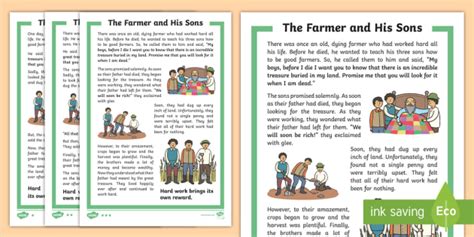 The Farmer And His Sons Story Teacher Made