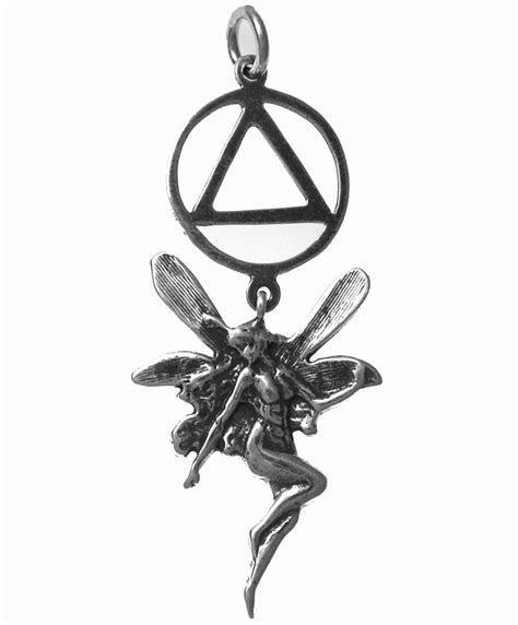 Sterling Silver Aa Fairy Pendant