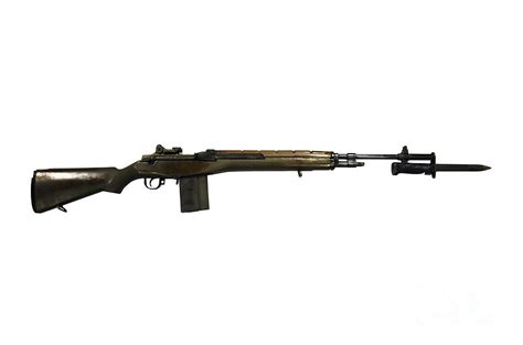 M14 Rifle Developed From The M1 Garand Photograph By