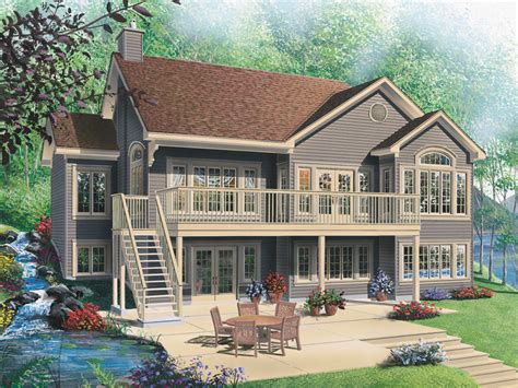 churchill cove waterfront home plan   search house plans